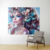 マーメイドウィズシートレシーズジュエリー タペストリー (インサイチュ(横))