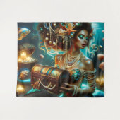 マーメイドウィズシートレシーズジュエリー タペストリー (正面(横))