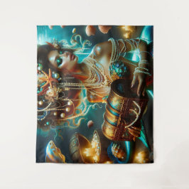 マーメイドウィズシートレシーズジュエリー タペストリー