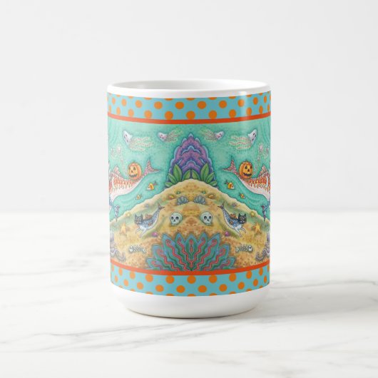 マーメイドウィッチハロウィーンマーホースポニークラシックマグ コーヒーマグカップ (中央)