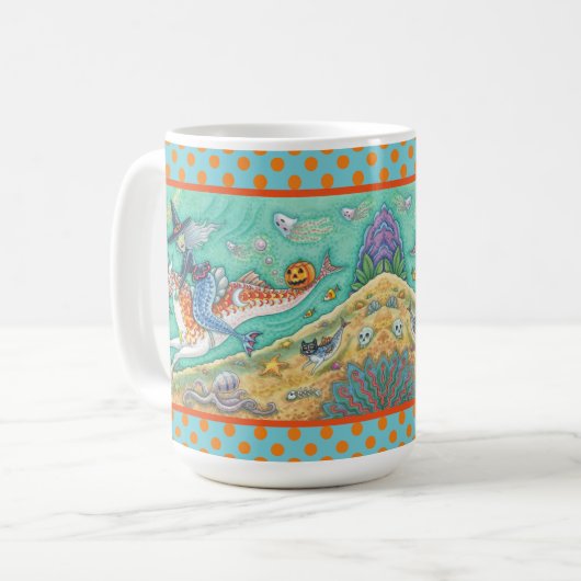 マーメイドウィッチハロウィーンマーホースポニークラシックマグ コーヒーマグカップ (正面左)
