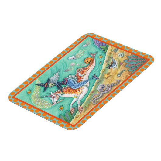 マーメイドウィッチ、ハロウィンマーホースファンタジー磁石 マグネット (左側)