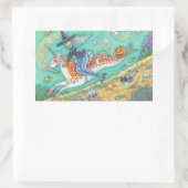 マーメイドウィッチ、ハロウィーンマーホースファンタジーシール 長方形シール (バッグ)