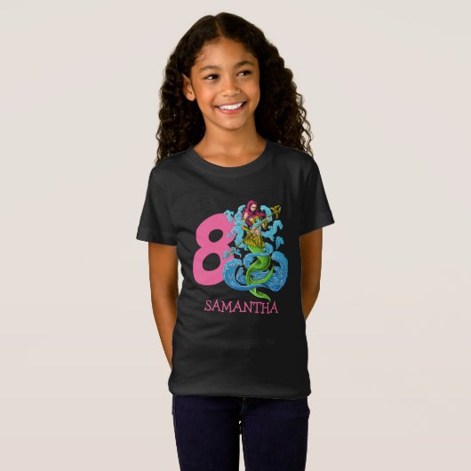 マーメイドウォリアー8th誕生日Tシャツ Tシャツ (正面フル)