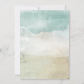 マーメイドウォーターカラーバースデーパーティー 招待状 (裏面)