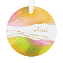 マーメイドウォーターカラー名金ゴールドグラムおもしろいキッズウィアー