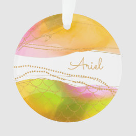 マーメイドウォーターカラー名金ゴールドグラムおもしろいキッズウィアー オーナメント