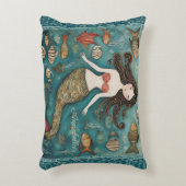 マーメイドウォーターパーソナライズされたカラー アクセントクッション (正面(垂直))