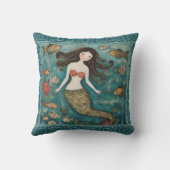 マーメイドウォーターパーソナライズされたカラー クッション (裏面)