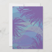 マーメイドウォータープール誕生日パーティーの招待 招待状 (裏面)