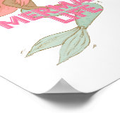 マーメイドウォールアートポスター ポスター (角)