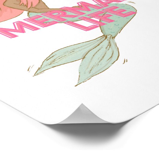 マーメイドウォールアートポスター ポスター (角)