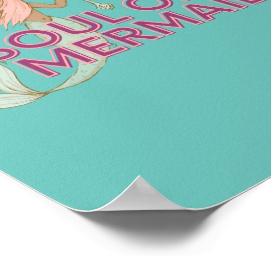 マーメイドウォールアートポスター ポスター (角)