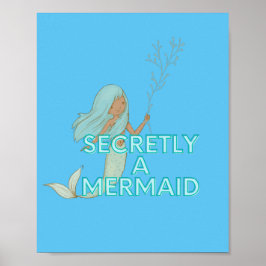 マーメイドウォールアートポスター ポスター