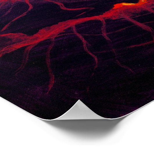 マーメイドエクリプゴシックムーンファンタジーアートプリント ポスター (角)