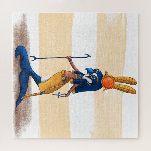 マーメイドエジプト《鳥》ハヤブサ戦争の神ファンタジー ジグソーパズル (横)