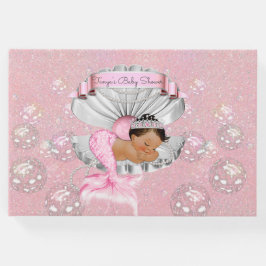 マーメイドエスニックベビーガールピンクシェルパール ゲストブック