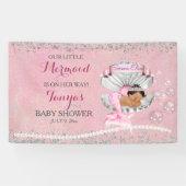 マーメイドエスニックベビーピンククラムシェルパール 横断幕 (横)