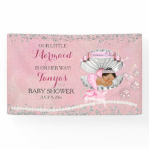 マーメイドエスニックベビーピンククラムシェルパール