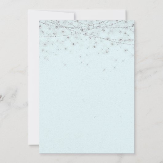 マーメイドエレガントオーナメントクリスマスパーティー 招待状 (裏面)