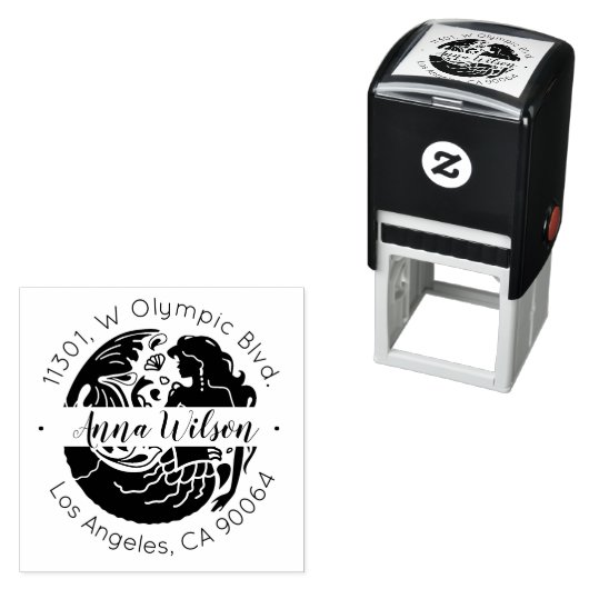 マーメイドエレガントマリーンカスタム差出人住所 セルフインキングスタンプ (インサイチュ)