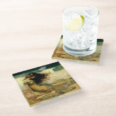 マーメイドオンゴールデンサンズ ガラスコースター (アングル)