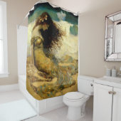 マーメイドオンゴールデンサンズ シャワーカーテン (インサイチュ)