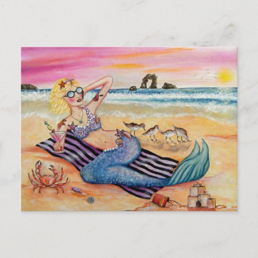 マーメイドオンバケーション ポストカード (正面)