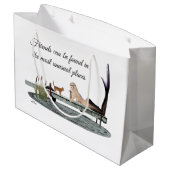 マーメイドオンビーチ波止場抱き枕 ラージペーパーバッグ (裏面アングル)