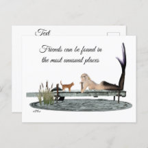 マーメイドオンボート波止場はがき