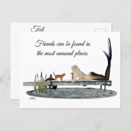 マーメイドオンボート波止場はがき ポストカード