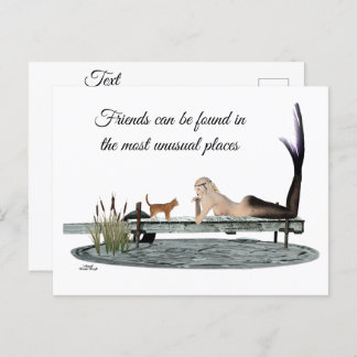 マーメイドオンボート波止場はがき ポストカード