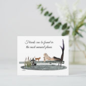 マーメイドオンボート波止場はがき ポストカード (スタンド正面)