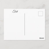 マーメイドオンボート波止場はがき ポストカード (裏面)