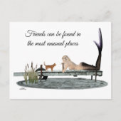 マーメイドオンボート波止場はがき ポストカード (正面)