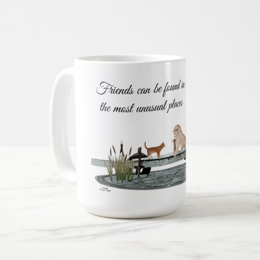 マーメイドオンボート波止場コーヒーマグ コーヒーマグカップ (正面左)