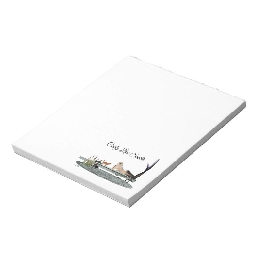 マーメイドオンボート波止場メモ帳 ノートパッド (回転)