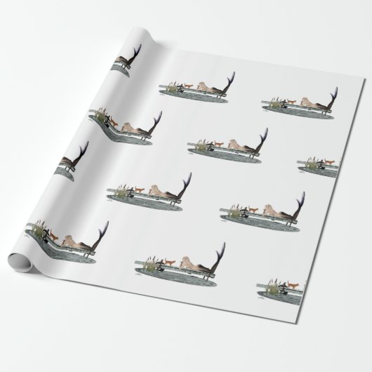 マーメイドオンボート波止場ラッピング紙 ラッピングペーパー (アンロールド)
