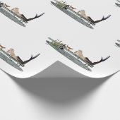 マーメイドオンボート波止場ラッピング紙 ラッピングペーパー (角)