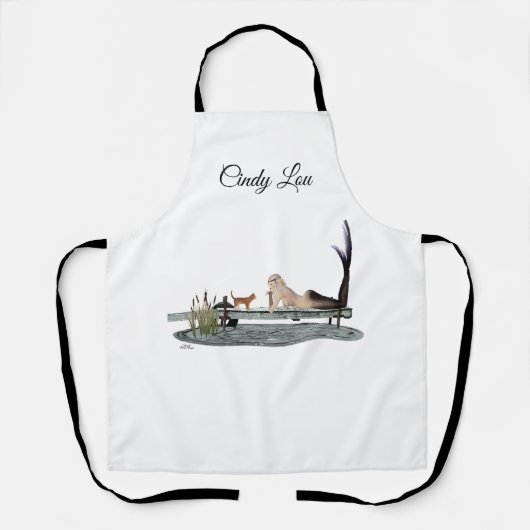 マーメイドオンボート波止場女子エプロン エプロン (正面)