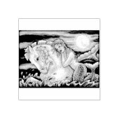 マーメイドオンマーホースファンタジーゴム印 ラバースタンプ (インプリント)