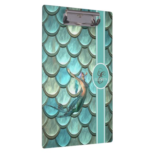 マーメイドオンマーメイドテールモノグラムはかりで測 クリップボード (右)