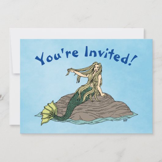 マーメイドオンロックス 招待状 (正面)