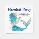 マーメイドカクテルミニマルビーチバチェロレッテ スタンダードカクテルナプキン (正面)