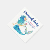 マーメイドカクテルミニマルビーチバチェロレッテ スタンダードカクテルナプキン (角)