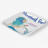 マーメイドカクテルミニマルビーチバチェロレッテ ペーパープレート (傾斜あり)