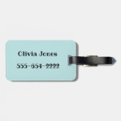 マーメイドカスタマイズ猫 ラゲッジタグ (裏面横)