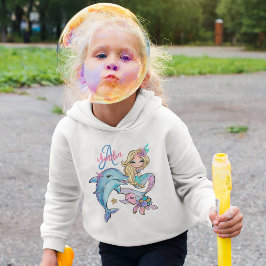 マーメイドカスタムキッズネームピンクガール