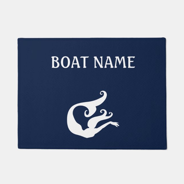 マーメイドカスタム波止場マット ドアマット (正面)