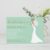 マーメイドカット結婚の縁日シャワー招待状 招待状 (スタンド正面)